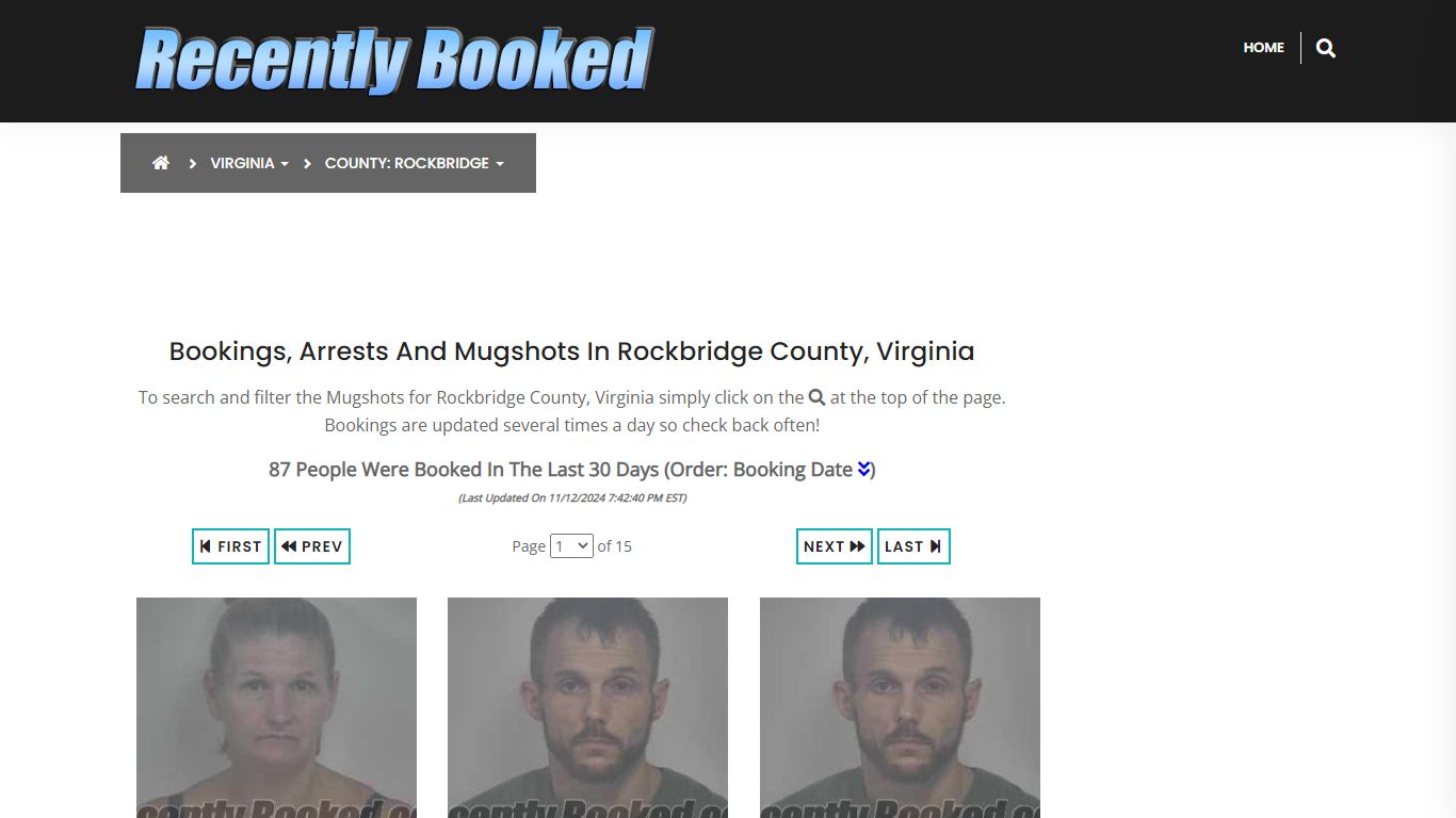 Bookings, Arrests and Mugshots in Rockbridge County, Virginia