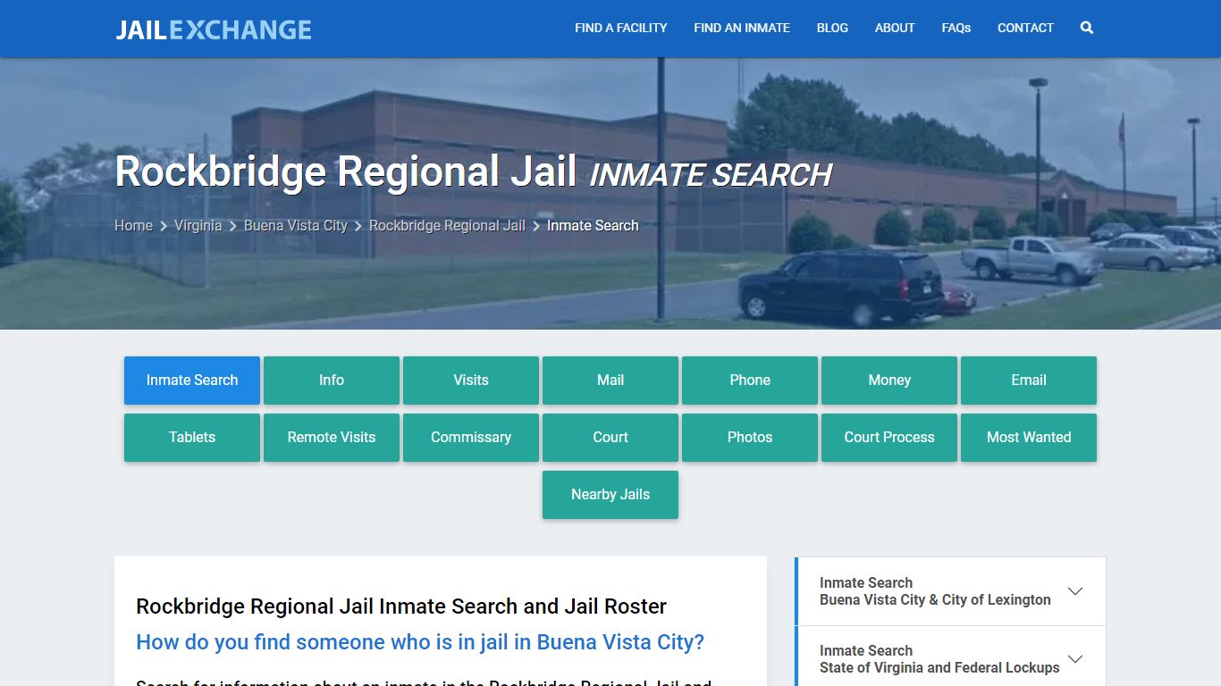 Inmate Search: Roster & Mugshots - Rockbridge Regional Jail, VA